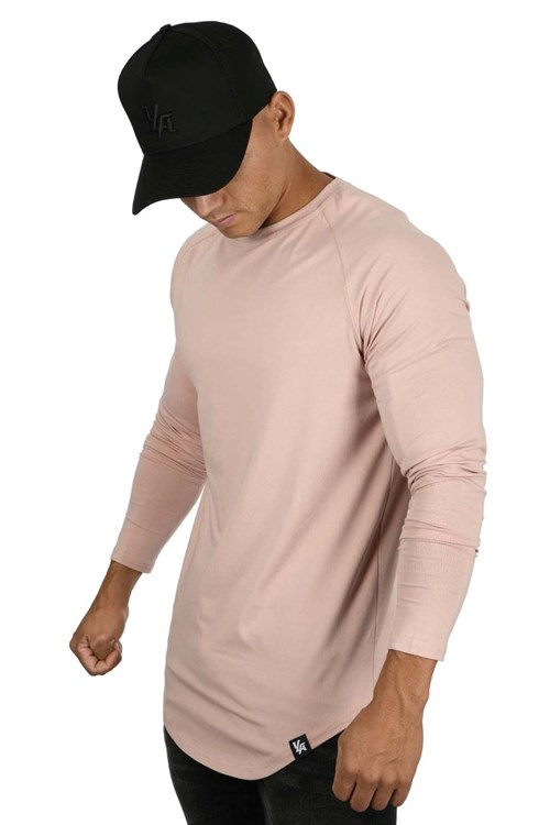 YoungLA 410 PERFECT RAGLAN LONG SLEEVE SHIRTS Salmon | YQXOA0945