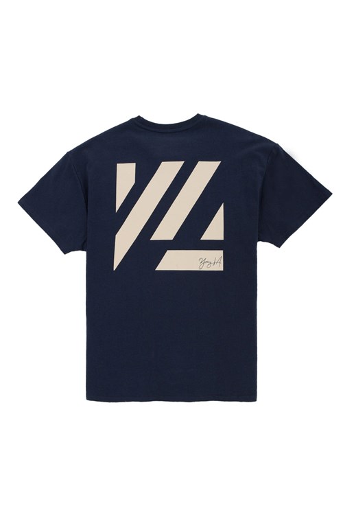 YoungLA 413 Oversized Bloc Shirts Laivastonsininen | JOWDZ1470