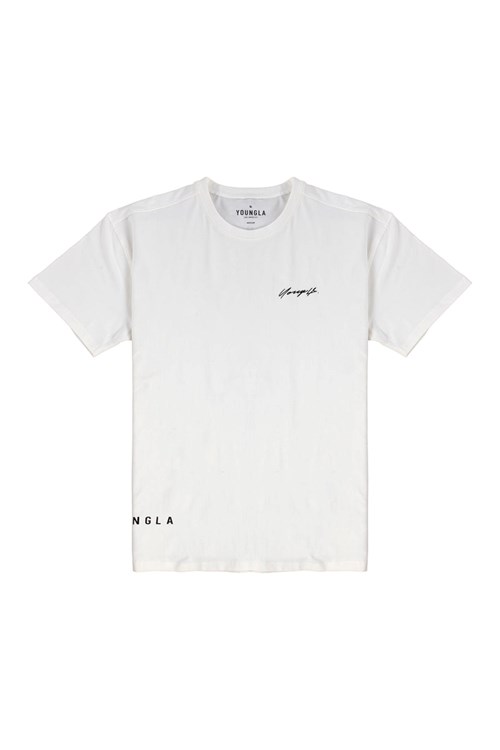 YoungLA 414 Signature Tees Valkoinen | OJSHW3548