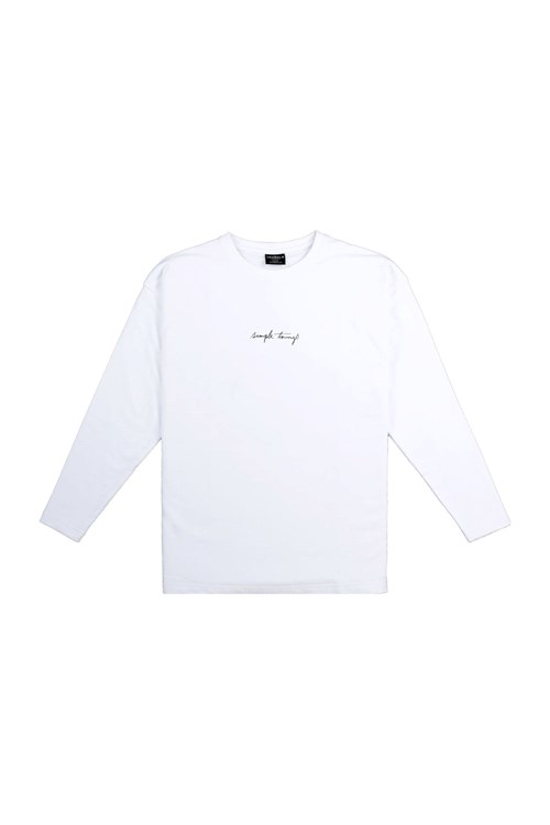 YoungLA 427 Simple Things Long Sleeve Shirt Valkoinen | GKAQX2497