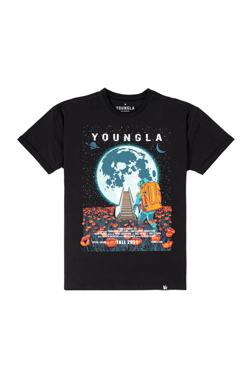 YoungLA 438 Motion Picture Tees Moon Escalator | HJSGB4567