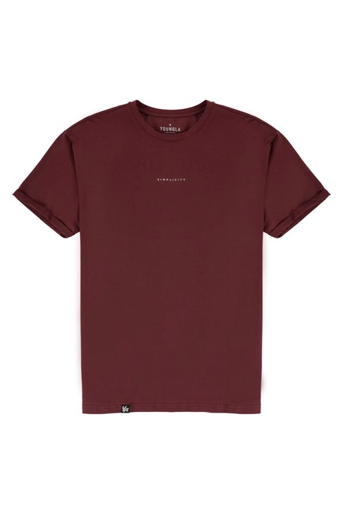 YoungLA 456 Simplicity Tees Wine | AGFDP2485