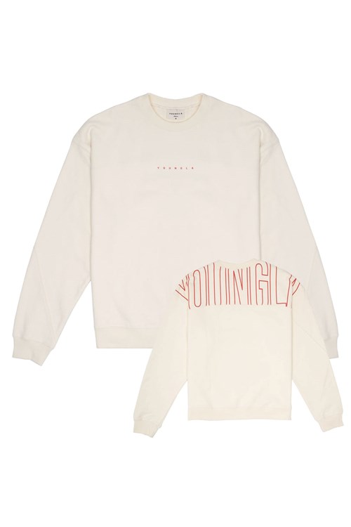 YoungLA 507 Got Yo Back Crewnecks Off-White | VYRLK5164