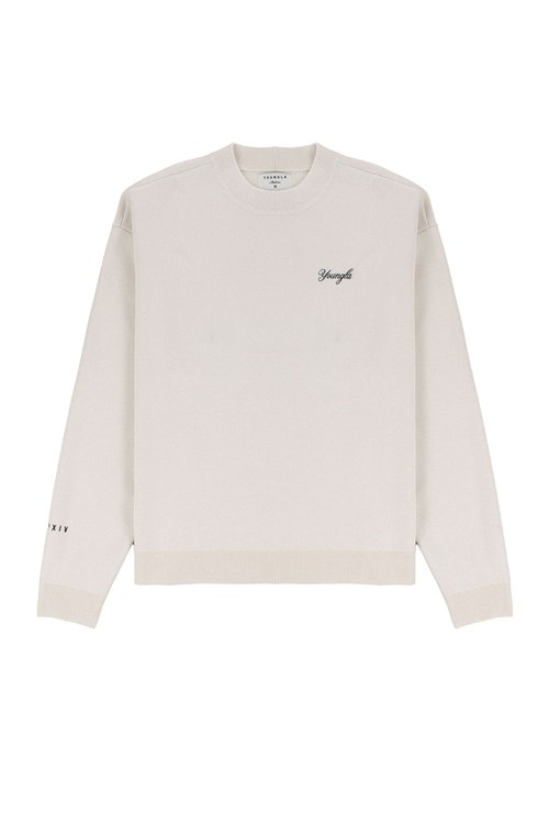 YoungLA 543 Essex Sweaters Off-White | QRHKZ0847