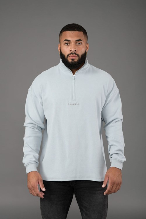 YoungLA 545 Cloud Quarter Zip Vaaleansininen | VWMSH5260