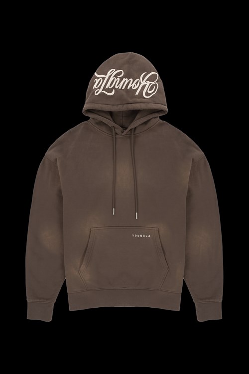 YoungLA 549 Phantom Hoodies Ruskea Pesu | PWKRD6157