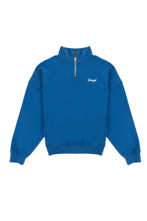 YoungLA 558 Supersized G Quarter Zip Kuninkaallinen Sininen Sininen | VEPQZ0695