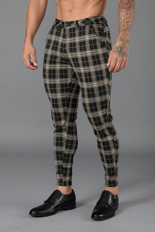 YoungLA 615 New Mekko Pants Black/OffWhite | VFKZE5160