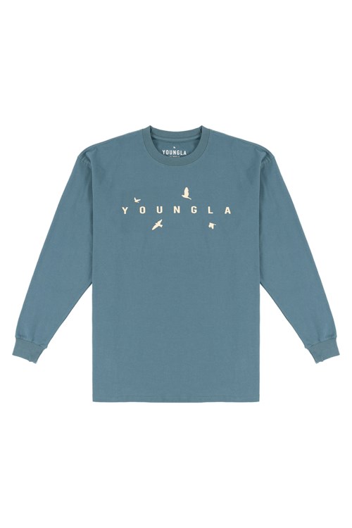 YoungLA 811 Liberty Long Sleeves Teal | HXQIB9042