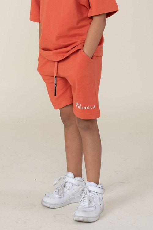 YoungLA L101 High-Density Logo Shorts Oranssi | ZTVIO6158