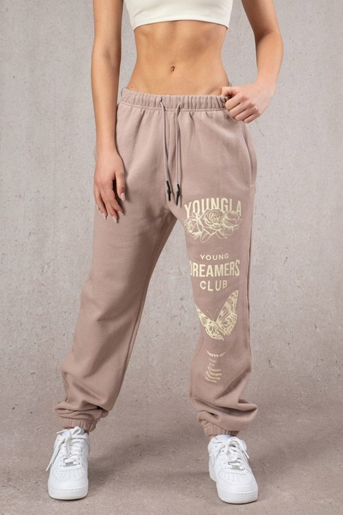 YoungLA W211 Dreamers Joggers Dusty Mauve | UYFXN8305