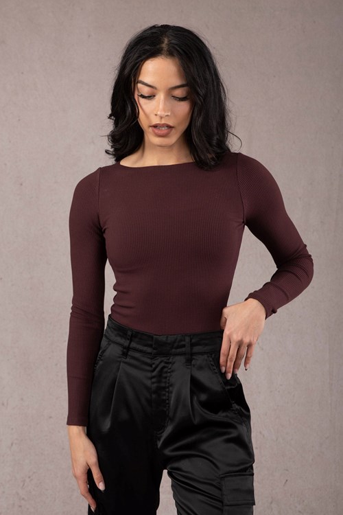 YoungLA W420 Grace Top Merlot | RKGCO0385